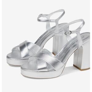 NEW (OTHER) STUART WEITZMAN Women's 8.5B Dayna Platform Silver Retail $495